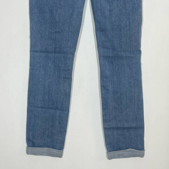 Paige Kylie Crop Cuffed Light Wash Jeans Women’s Size 27 Distressed - Picture 6 of 9